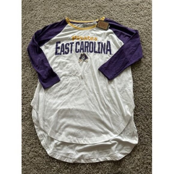 Three Square East Carolina Pirates Adult Baseball Tee School Spirit Size XL - Picture 1 of 16